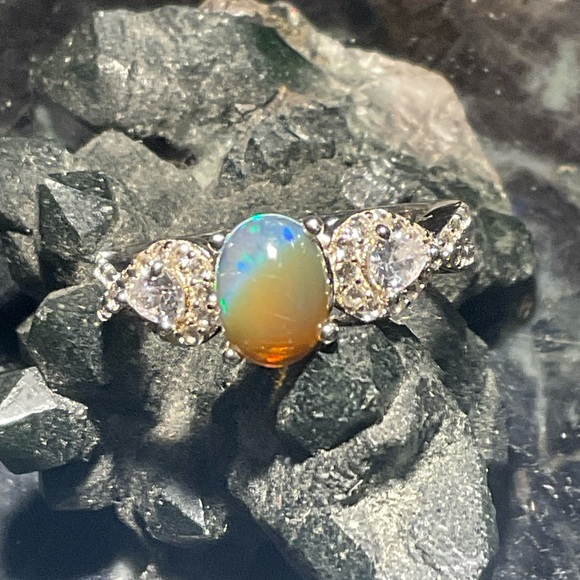 Mexican Fire Opal ring